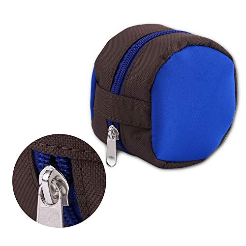 BORDSTRACT Safety Fly Fishing Reel Case, Protector Soft Pocket Cover Bag Pouch Holder, Zippered Design, Foam Inner, Compact and Lightweight, Fits up to 7/8 Size Reels, Black