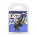 American Fishing Wire Fishing Swivels - Mighty Mini 100% Stainless Steel Snap Crane Swivels, 3X Stronger Than Brass, For Terminal Tackle Box, Up to 600lb Test - Fishing Gear for Fishing Line Leaders - style: #1, 320 Lb, 3 Pc
