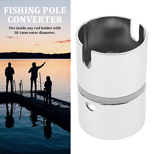 Drop-in Swivel Rod Holder Fishing Pole Converter, Fish Rod Holder Gimbal Rod Holder Marine Hardware Fishing Pole Converter Stainless Steel Swivel