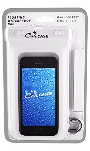 CaliCase XL Waterproof Floating Case - color: White