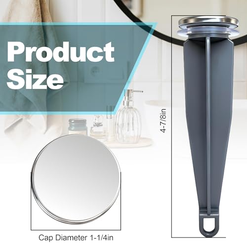 Bathroom Sink Pop-Up Stoppers Compatible with Moen 88994, Chrome Bathroom Sink Drain Plunger,4-7/8 High, 1-1/4 Cap Dia,with 1 Mounting Hole and Sealing Gasket,Not Universal(3 Pack) - size: Plug 3 Set