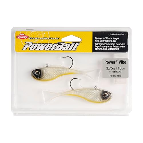 Berkley PowerBait Power Vibe - color: Yellow Belly, size: 3 3/4 in - 5/8 oz