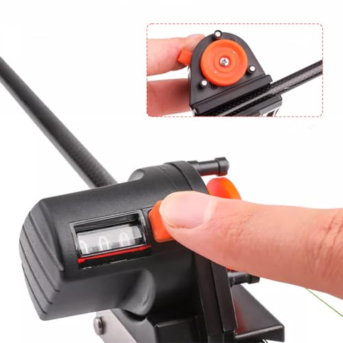 Fishing Line Counter, Fishing Line Depth Finder Line Counter Clip On Winder Spooler Portable Length Gauge Tackle Tool with Easy Read Display for Spooling Trolling Jigging Outdoor Enthusiasts 0 999M | Portable Clip-On Design, Easy Read Display, For Trollin