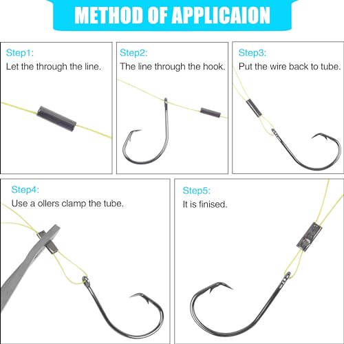 Fishing Wire Single Barrel Crimp Sleeves,100PCS Brass Copper Crimping Sleeve Tubes Fishing Wire Leader Rigging Fish Line Connector Tackle - size: Inside Dia 2.4mm - 100pcs