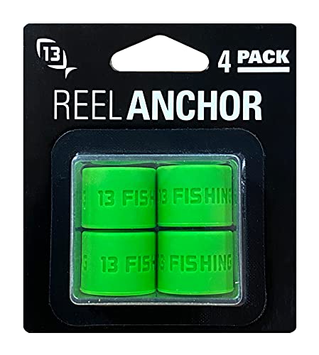 13 FISHING - Ice Reel Anchor Wrap Bands - color: Neon Green