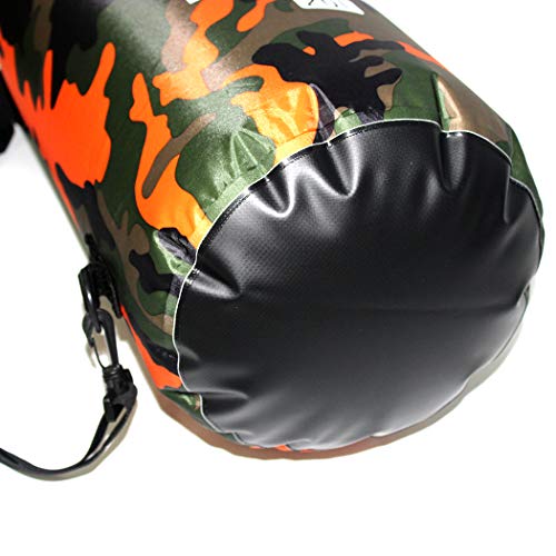 Waterproof Dry Bag 2L/5L/10L/15L/20L/30L, Roll Top Sack Keeps Gear Dry for Kayaking, Rafting, Boating, Swimming, Camping, Hiking, Beach, Fishing with Free Waterproof Phone Case - color: Orange, size: 2L