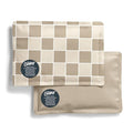 Fit & Fresh Cool Coolers 2 Pack Soft Ice for Lunch Bags, Flexible Stretch Nylon, Durable, Reusable Lunch Box Ice Packs, Soft Ice, Reusable Freezer Packs, Lunch Ice, Easy to Clean, Taupe Checkerboard - color: Taupe Checkerboard (2 Pack), size: Standard
