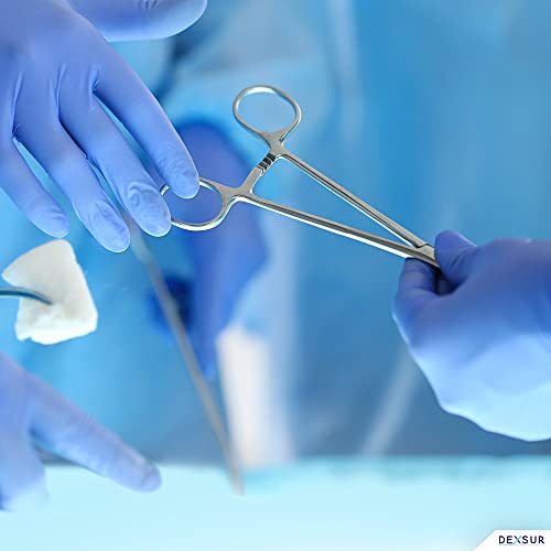Precision Kelly Hemostat Forceps Locking Tweezers Clamp, Silver, 6.25 Inches, Straight Stainless Steel - size: 6.25", style: Straight