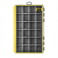 Waterproof Anti-Corrosion Tackle Box One Hand Latch 3600 and 3700 Organizer with Removable Dividers Lure Box and Terminal Tackle Trays Fishing Storage Yellow (3700) - size: 3700