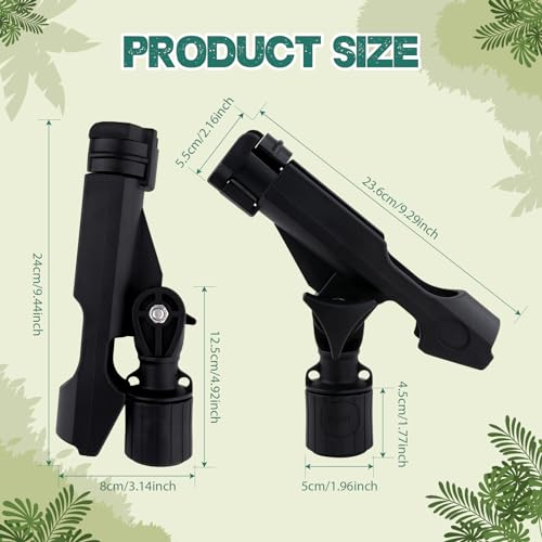 Kayak Fishing Rod Holder with T-Shaped Screw, 360° Adjustable Track Mount Rod Holder for Kayak, Canoe, Boat