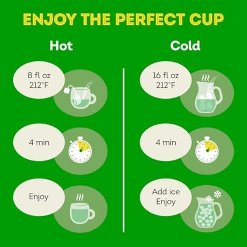 Lipton Peach Green Tea 6-Pack Flavored Tea Bags with Caffeine and Flavonoids, 120 Count Unsweetened Hot or Iced Tea Bags for Tea Lovers, Rainforest Alliance Certified - size: 120 Tea Bags (Pack of 6)