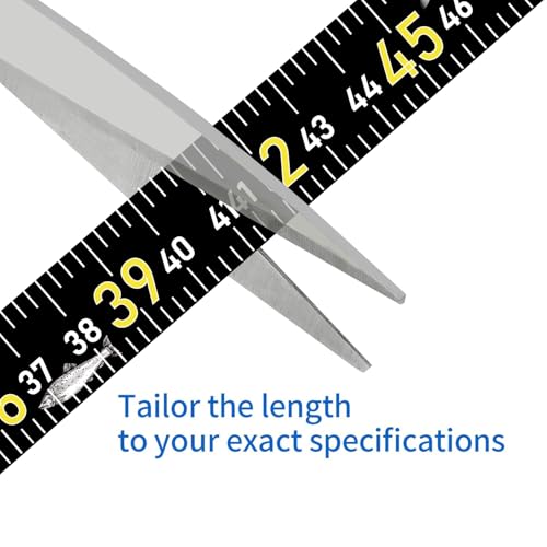 Fishing Ruler for Boat 51" Self-Adhesive Fish Measuring Decals (3 Pack) Waterproof Self Adhesive Measuring Ruler Tape (Black) - color: BLACK