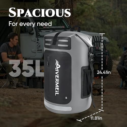 Waterproof Dry Bag with Waterproof Phone Case Grey - color: Grey, style: Dry Bag