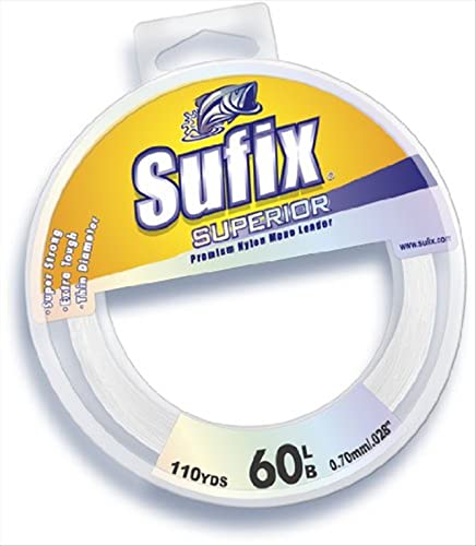 Sufix Superior Leader 110-Yards Leader Wheel Fishing Line - color: Clear, size: One Size