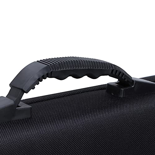 Fishing Rod Case EVA Hard Shell Shockproof Durable Large Capacity Storage Bag Organizer for Fishing Rods and Tackle Gear Black 54cm