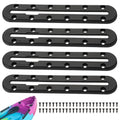 4PCS Kayak Track, Kayak Low Profile Track for Fishing Rod Holder, Kayaks Tracks Accessories, Kayaks Mount Tracsk, for Fishing Rod, Cup Holder, Paddle Holders, Anchor Cleats(Size:M) - size: Medium