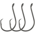 Dr.Fish 100 Pack Octopus Circle Hooks, Saltwater & Freshwater Fishing Hooks, #8-#10/0, Offset, Catfish, Tuna, Striper, Snapper, Bass Fishing