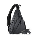 JESSIE & JAMES Peyton Crossbody Sling Backpack Concealed Carry Purse For Women Men Outdoor Chest Bag Shoulder Backpack - color: Black