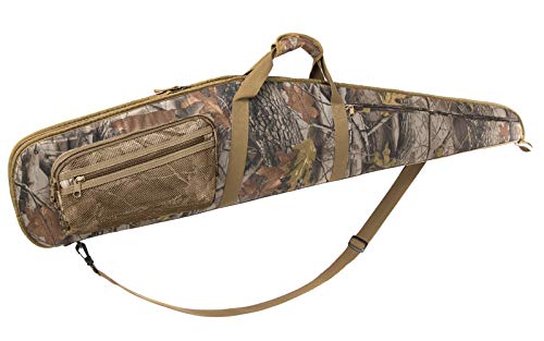 RAVOINCC Rifle Case Soft Shotgun Cases - Water Resistant Gun Carry Bag for Scoped Rifles with 3 Accessory Pockets Adjustable Shoulder Strap Available Length in 46 52 Inch - color: Camo, size: 46inch