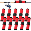 10 Pcs Fishing Hook Covers，Lure Covers，Fishing Lure Wraps，Protector Guard to Keep Fishermen Safe for Rod（red）