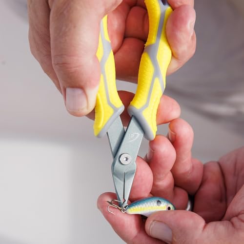 danco Ultimate 6-Piece Fishing Tool Kit – 6.5" Carbon Steel Pliers, 5" Split Ring Pliers, 7" Flex Fillet Knife, and Sharpening Puck for Freshwater & Saltwater Anglers - size: 6-Piece Bundle