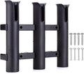 BigTron Fishing Rod Holder Bracket, Tube 3 Rod Rack, Fishing Rod for Boat Kayak Garage Storage or Truck with Screws Side-Mount