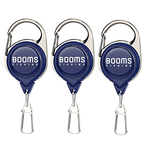Booms Fishing RG1 Fly Fishing Zinger Retractor 3 pcs - color: Blue