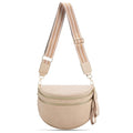 oscaurt Leather Crossbody Bag Bum Bag for Women Large Sling Bag Cross Body Purse Shoulder Handbag Fanny Pack - color: Apricot, size: Medium