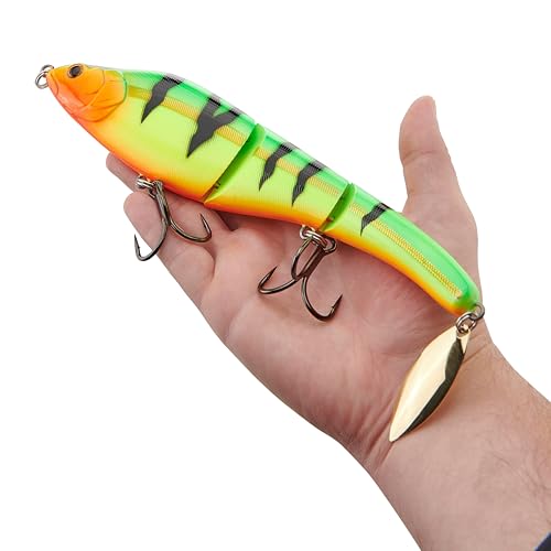 Berkley Magic Swimmer Fishing Hard Bait - color: Fire Tiger Gold, size: 9in - 4 1/2 oz
