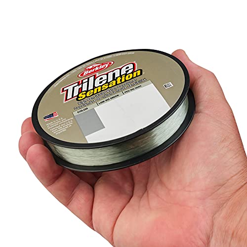 Berkley Trilene® Sensation, Low-Vis Green, 14lb | 6.3kg Monofilament Fishing Line, Suitable for Freshwater Environments