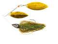 Nichols Lures Pulsator Metal Flake Double Willow Spinnerbait - color: Suwannee River Special Green, size: 1/2-Ounce