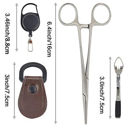 EUPHENG Fly Fishing Accessories Fly Fishing Tools Kit, Fishing Knot Tool and Line Clipper with Retractor - style: 4 in1 Combo