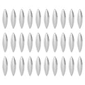 PATIKIL Fishing Lure Blades Willowleaf Lure Making for DIY Bait - color: Silver, size: 1.3"x0.4"