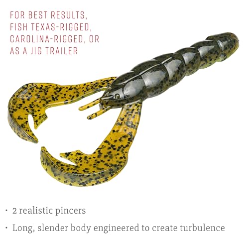 Strike King Rage Tail Craw - color: Summer Craw, size: 4 inch