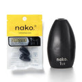 97% Pure Tungsten Flipping Weights - 10 Pack / 5 Pack - Nako Tungsten Weights - Fishing Sinkers for Bass Fishing - color: No Chip Black, size: 1.25 oz - 2 pack