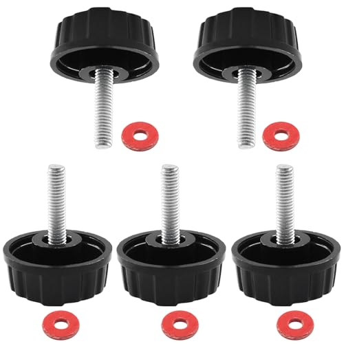 5Pcs Universal Fishing Reel Handle Screw Caps, Fishing Reel Replacement Parts for Spinning Reel Knob Crank Power Handle Grip