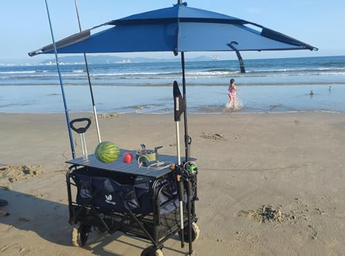 Fishing Rod Holder for Wagons, Gardening Wagons, Gorillas，Cart,ATV & Beach Car