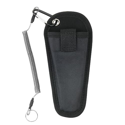 Cosmos Fishing Pliers Sheath Outdoor Fishing Tool Pliers Waist Bag Fishing Line Cutter Holder Fishing Pliers Belt Pouch with Coiled Lanyard