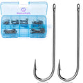 Aberdeen Fishing Hooks Set,150Pcs Crappie Panfish Hook Inline/Long Shank/Light Wire/Closed Eye for Sunfish Bass Freshwater - size: 12#~2#_150pcs