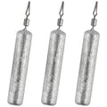 Dr.Fish 50 Pack Fishing Drop Shot Weights Lead Fishing Weights Pencil Skinny Sinkers with Barrel Swivels for Freshwater Bass Fishing - size: 1/8oz-50 Pack