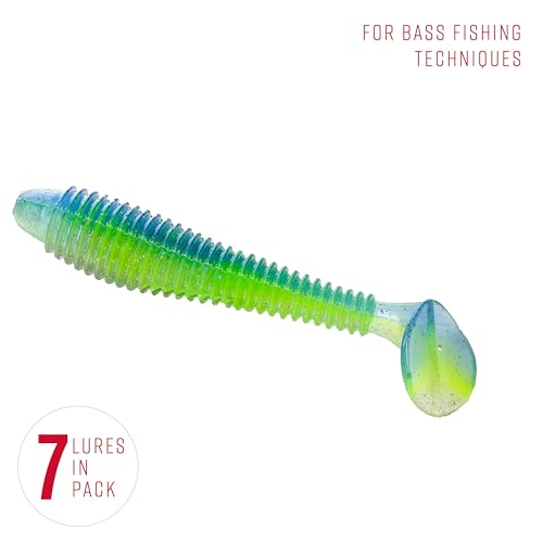 Strike King Rage Swimmer Soft Bait - color: 591 - Sexy Shad 2.0, size: 3.75"