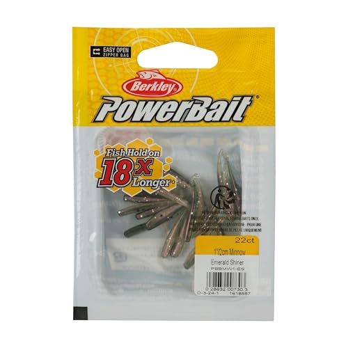 Berkley PowerBait Minnow Fishing Soft Bait, Chartreuse Shad, 3in - color: Chartreuse Shad, size: 3" (15 Count)