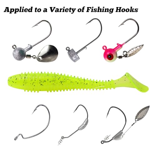 Paddle Tail Swimbaits, 2.5 inch/3inch Soft Lures Fishing Trout Crappie Bass for Freshwater and Saltwater 75PCS/60PCS - color: Chartreuse Translucent, size: 2.5 inch, 75 PCs