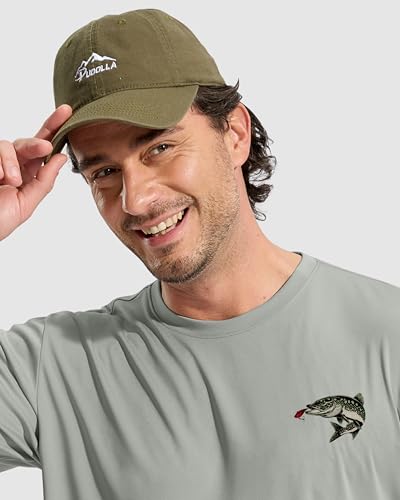 Pudolla Men's Fishing Swim Graphic Shirts Short Sleeve Sun Protection UV UPF 50+ SPF Tee Quick Dry Lightweight Water Tops - color: Grey_wild_fish, size: XX-Large