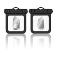 2 Pcs Small Waterproof Pouch, Submersible Waterproof Wallet for Swimming Surfing Fishing, Waterproof Card Holder for Fishing License ID Credit Card Cash
