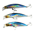 3pcs 11cm 30g Minnow Fishing Lure Kit Isca Carkbait Wobblers Swimbait Fishing Tackle Sinking Artificial Jerbaits Wobbler for Pike Bass Trout Fishing Tackle - color: AH1131-4.3'' 1.1oz