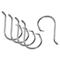 PATIKIL Fishing Circle Hooks Carbon Steel Offset Hook with Barbs for Freshwater Saltwater - size: 23mm/0.91"