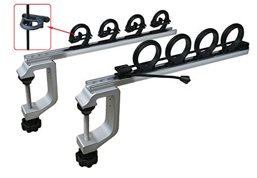 Brocraft Aluminum Clamp on Rod Holder for Truck or Boat / Truck Bed Rod Holder