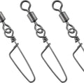Dr.Fish 30 Pack Barrel Snap Swivels, Barrel Swivels Fishing Tackle Crane Rolling Coast Lock Snap Lure Leader Line Connector Fresh&Saltwater - size: #3/0-154LB-30 Pack