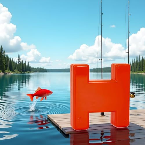 Red Fish Line Block Marker Anti Corrosion Marker Buoy Winder Tough Compatible with Fishing Line Spooling Accessories, Fishing Line Spooling Accessories
